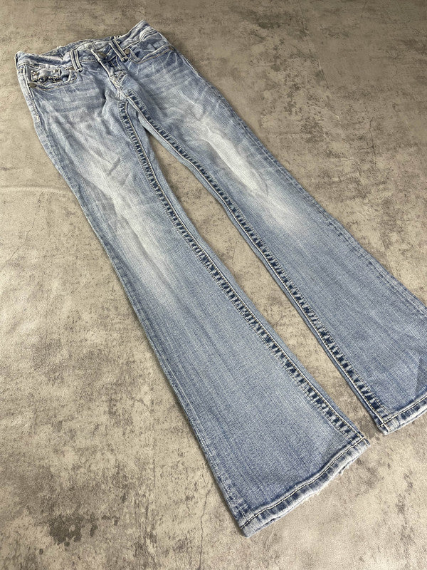 Miss Me Jeans XS Bootcut Vintage Y2k Rare Denim Low Rise #SV9531