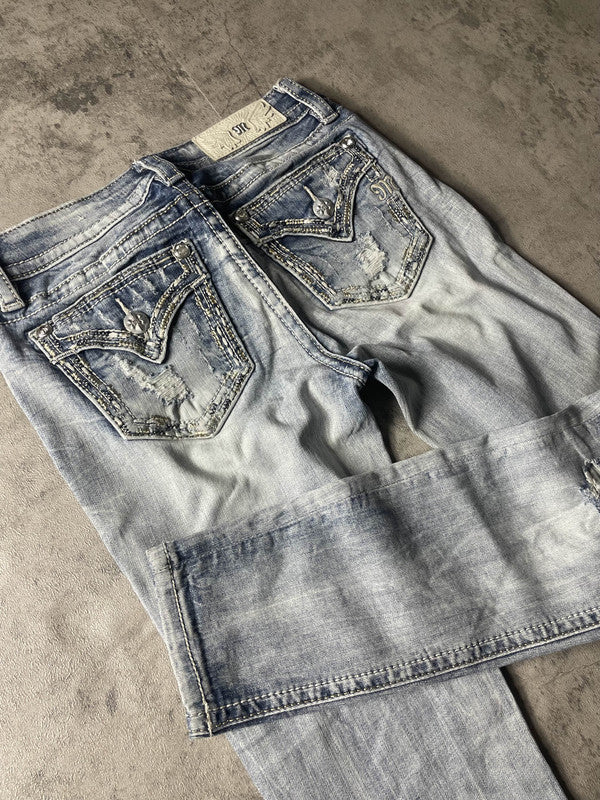 Miss Me S Skinny Jeans Vintage Y2K Rare Low Rise Denim #IS0045