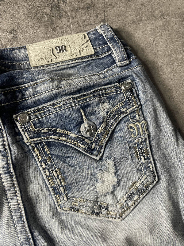 Miss Me S Skinny Jeans Vintage Y2K Rare Low Rise Denim #IS0045