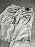 Rock Revival Jeans M Baggy Vintage y2k Rare Hip Hop Embroidered #PG5032