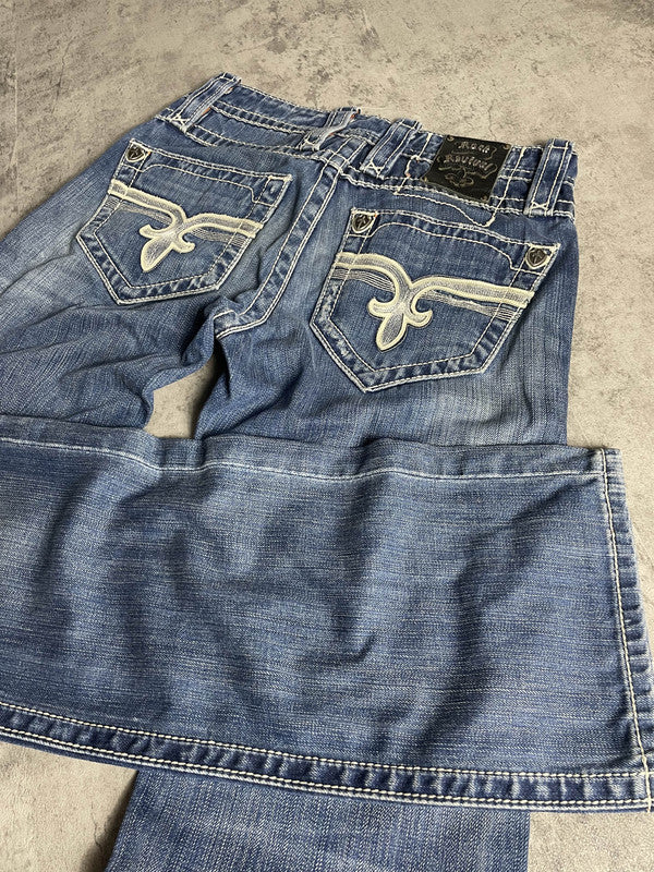 Rock Revival Jeans M Straight Vintage Y2K Rare #JT2878
