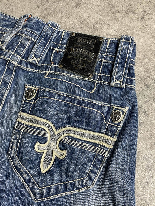 Rock Revival Jeans M Straight Vintage Y2K Rare #JT2878