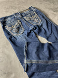 Rock Revival Jeans S Bootcut Vintage Y2k Rare Hip Hop Embroidered #BN0657