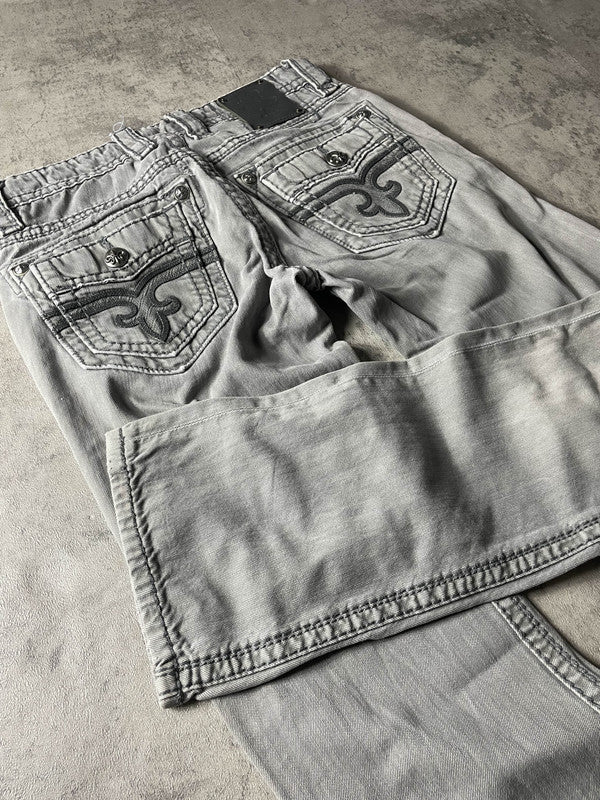 Rock Revival Jeans S Straight Vintage Y2K Rare Hip Hop Embroidered #XN1726