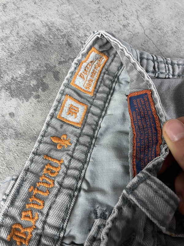 Rock Revival Jeans S Straight Vintage Y2K Rare Hip Hop Embroidered #XN1726