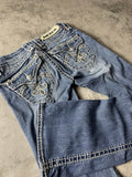 Rock Revival Jeans XS Bootcut Vintage Y2K Rare Hip Hop Embroidered #DO6836