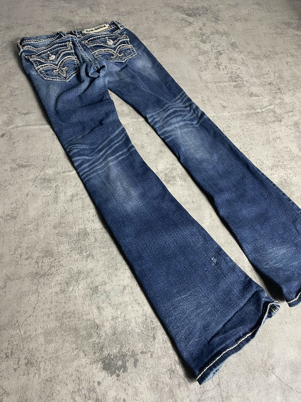 Rock Revival XS Bootcut Jeans Vintage Y2K Rare Embroidered #NA6795