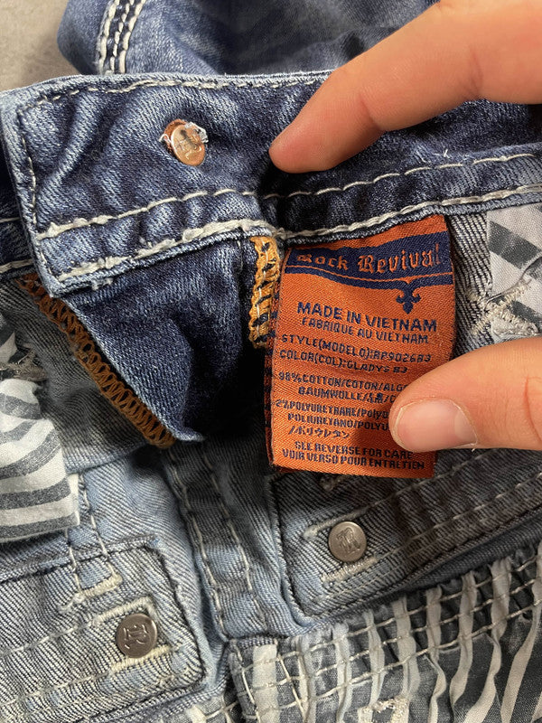 Rock Revival XS Bootcut Jeans Vintage Y2K Rare Embroidered #NA6795