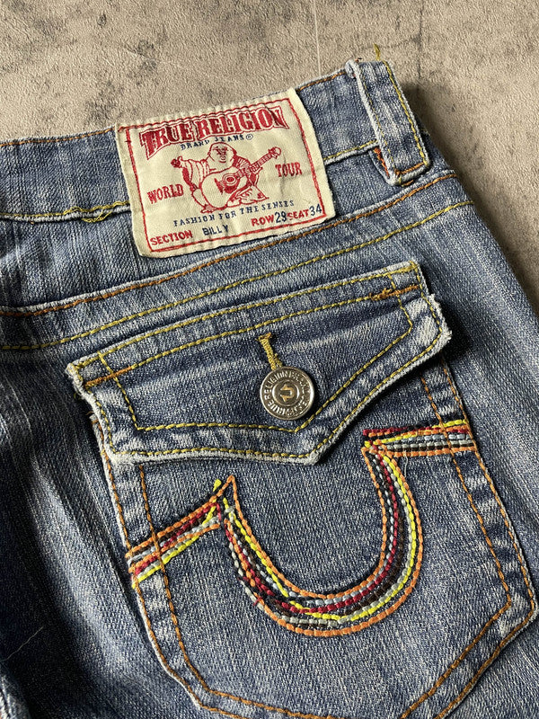 TR Jeans S Skinny Vintage y2k Rare Hip Hop Embroidered #FZ5782