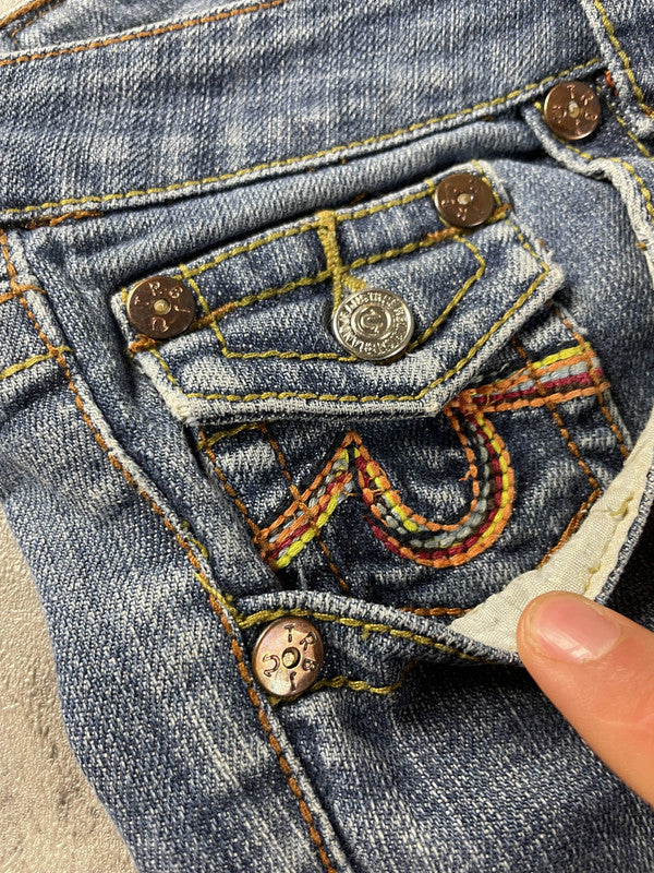 TR Jeans S Skinny Vintage y2k Rare Hip Hop Embroidered #FZ5782