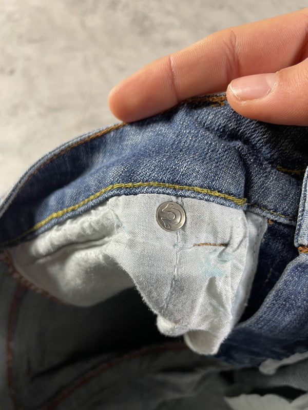 TR Jeans S Skinny Vintage y2k Rare Hip Hop Embroidered #FZ5782