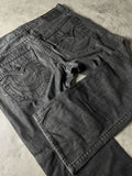 TR Ricky Jeans XL Baggy Vintage y2k Rare True Religion Hip Hop Embroidered #SP3457