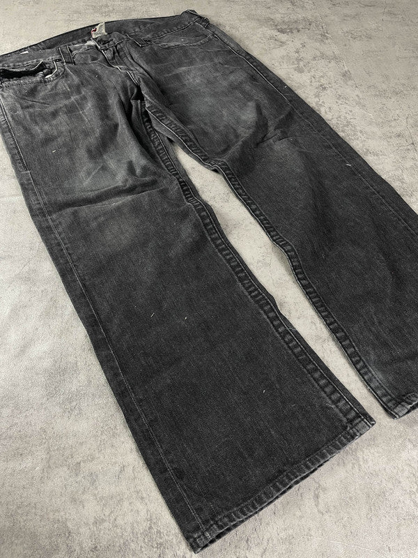 TR Ricky Jeans XL Baggy Vintage y2k Rare True Religion Hip Hop Embroidered #SP3457