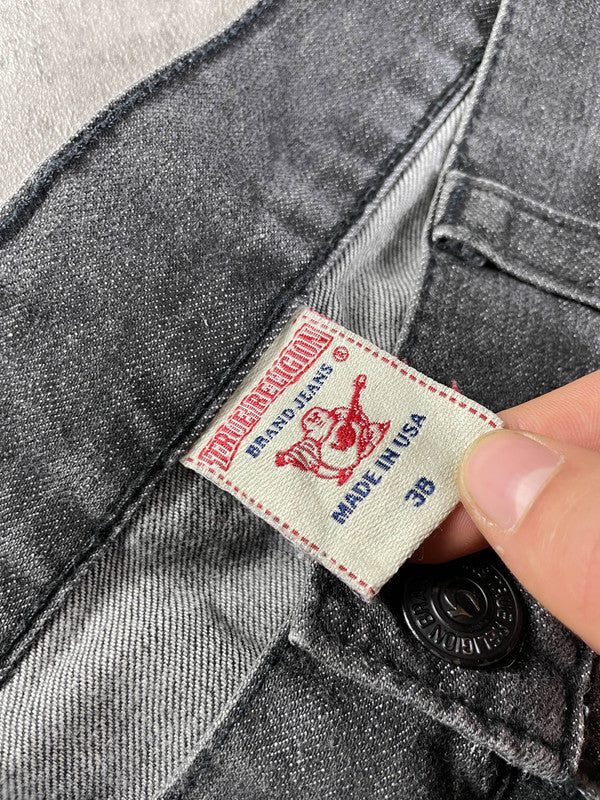 TR Ricky Jeans XL Baggy Vintage y2k Rare True Religion Hip Hop Embroidered #SP3457