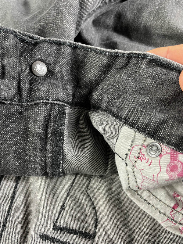 TR Ricky Jeans XL Baggy Vintage y2k Rare True Religion Hip Hop Embroidered #SP3457