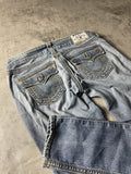 TR S Skinny Vintage y2k Rare Jeans Denim Hip Hop Embroidered #LP7427
