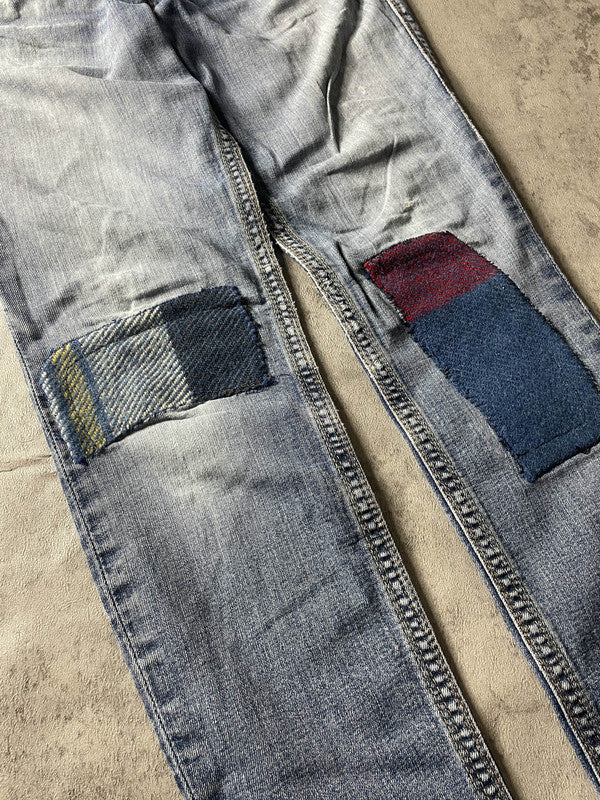 TR S Skinny Vintage y2k Rare Jeans Denim Hip Hop Embroidered #LP7427