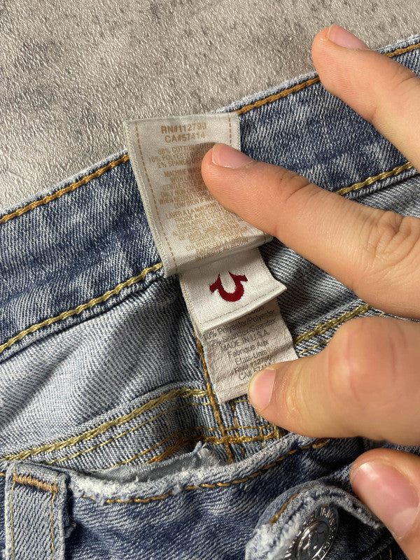 TR S Skinny Vintage y2k Rare Jeans Denim Hip Hop Embroidered #LP7427