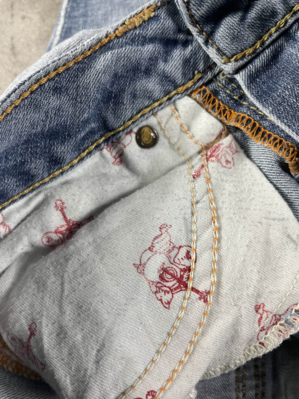 TR S Skinny Vintage y2k Rare Jeans Denim Hip Hop Embroidered #LP7427
