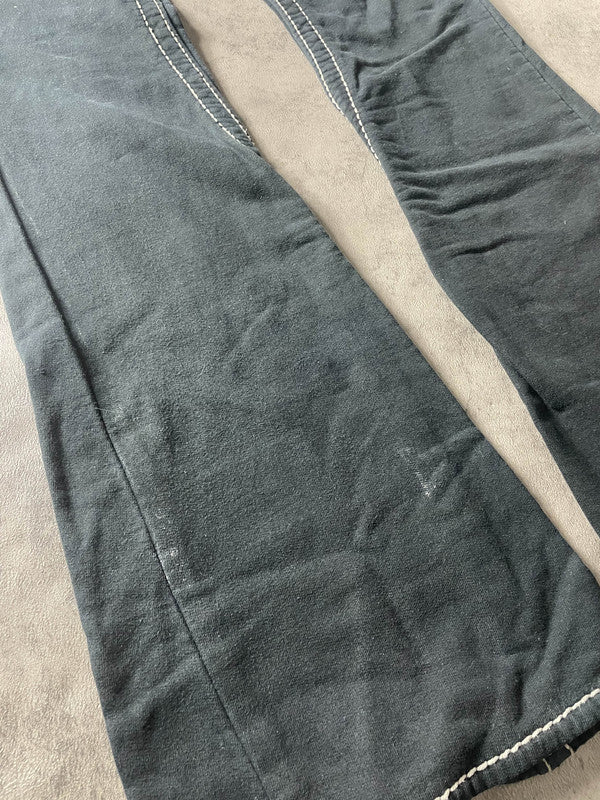 Trackpants Joey True Religion S Vintage y2k rare Bootcut Hip Hop Embroidered #PV6735