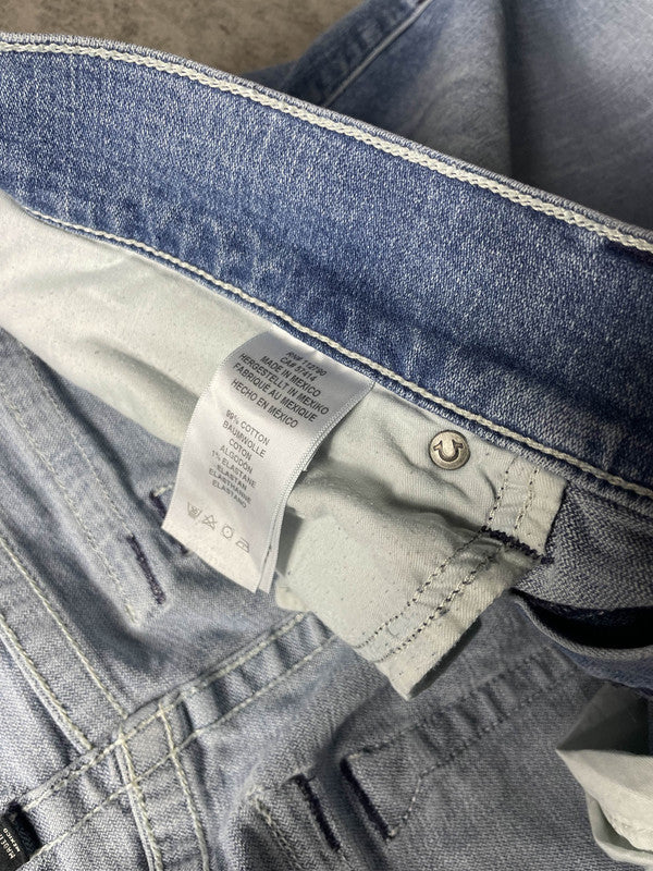 True Religion Jeans XL Straight Vintage y2k Rare Hip Hop Embroidered #EZ6080
