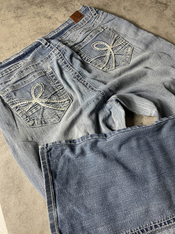 Vintage y2k Rare Dressing Jeans Curvy Bootcut L (Stile Miss Me) #OX0473