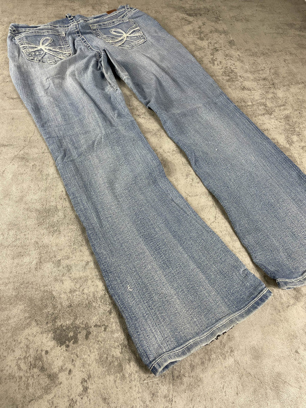 Vintage y2k Rare Dressing Jeans Curvy Bootcut L (Stile Miss Me) #OX0473