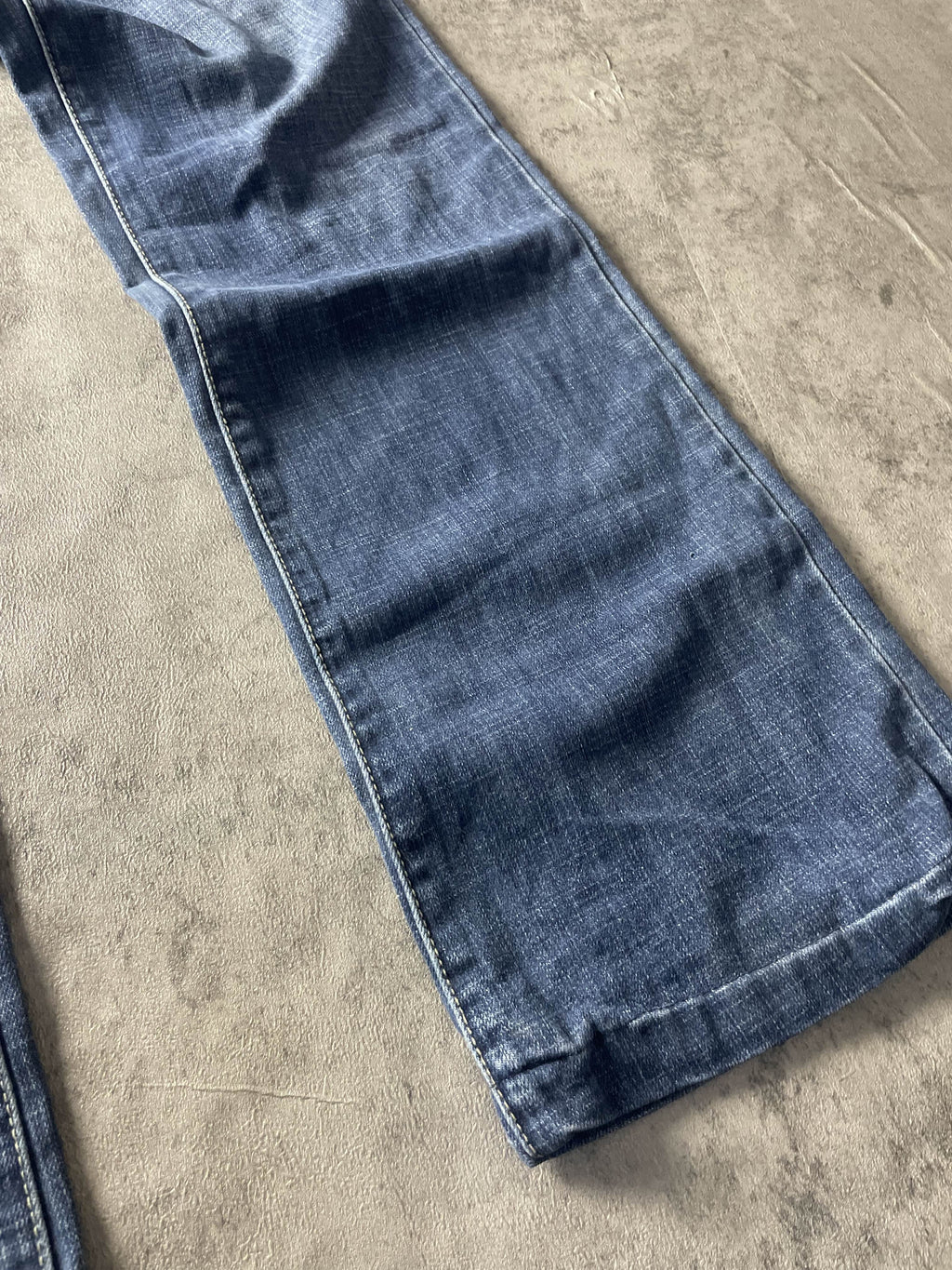 Vintage Dressing Jeans S Bootcut Hip Hop Embroidered (Stile Miss Me) #CD6981